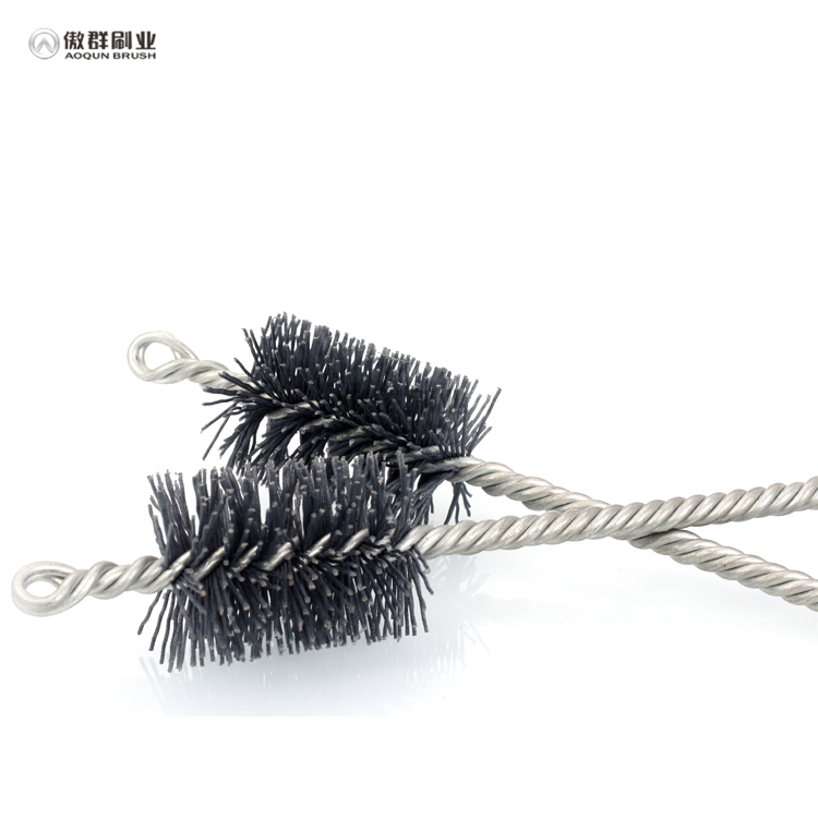 Carbon wire tube brush