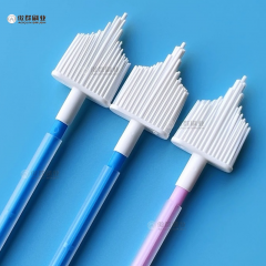 Disposable Sterile Cervical Brush for Pap Smear Soft Bristle Biocompatible